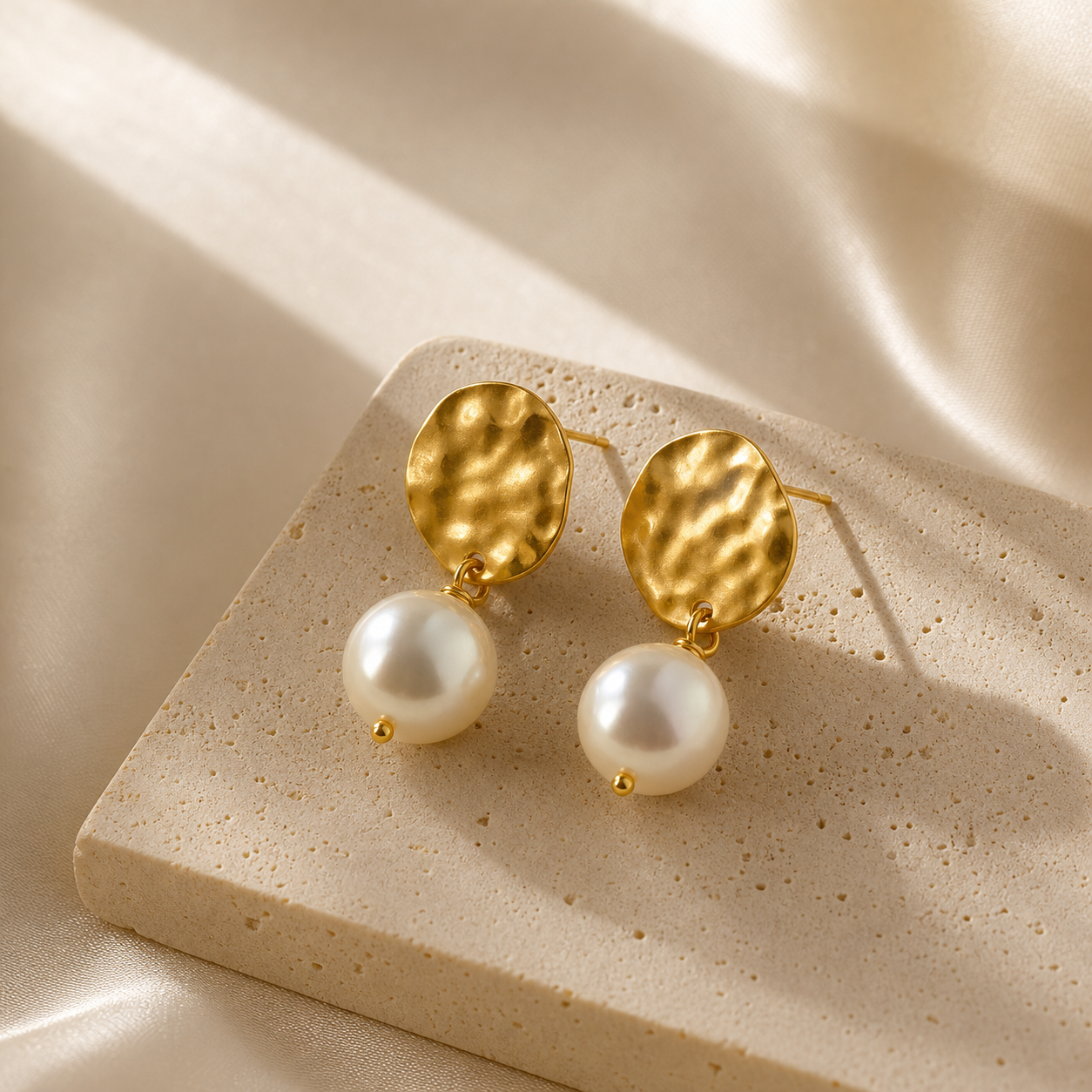 Solenne Pearl Drop Earrings